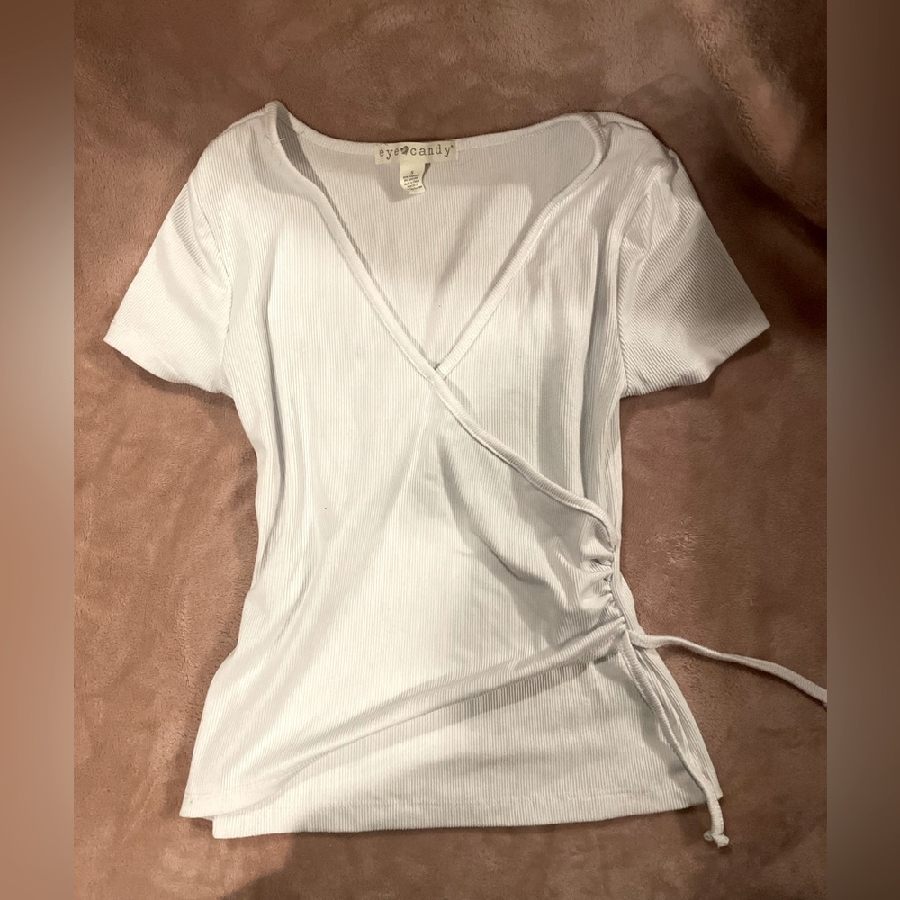 Eye Candy White Tee S